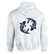 Koi Hoodie Rückendruck - Yin Yang Symbol - Spiritueller Kapuzenpullover Unisex