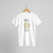 Weißes Unisex-T-Shirt aus nachhaltiger Baumwolle mit spirituellem Blume des Lebens Print von melaniesouldesign.