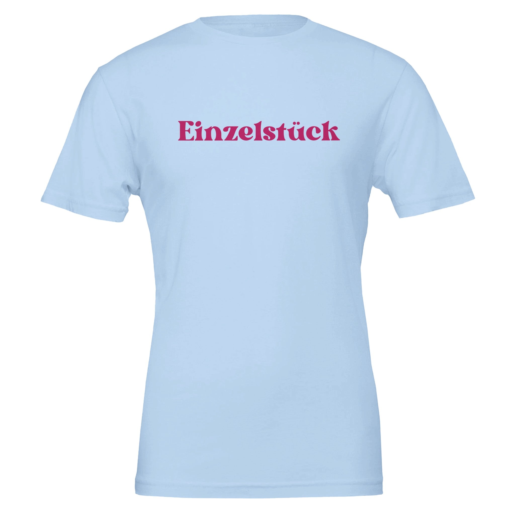 Unisex T-Shirt in Babyblau mit hochwertigem Print 