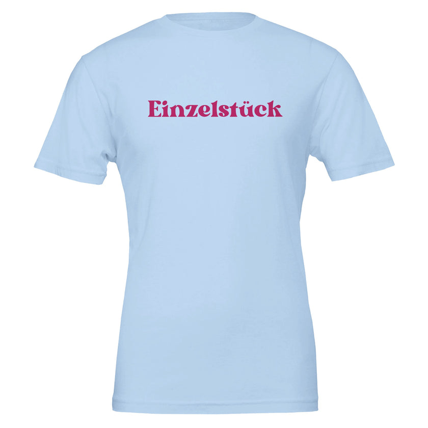 Unisex T-Shirt in Babyblau mit hochwertigem Print 