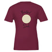 Unisex T-Shirt in Kastanienbraun mit hochwertigem Baumwollstoff und spirituellem Blume des Lebens Print von MelaniesoulDesign.
