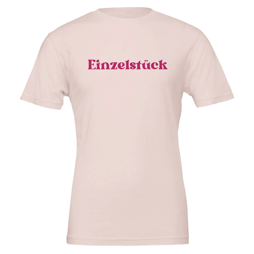 Unisex T-Shirt in sanftem Rosa mit hochwertigem, nachhaltigem Baumwollstoff und spirituellem 