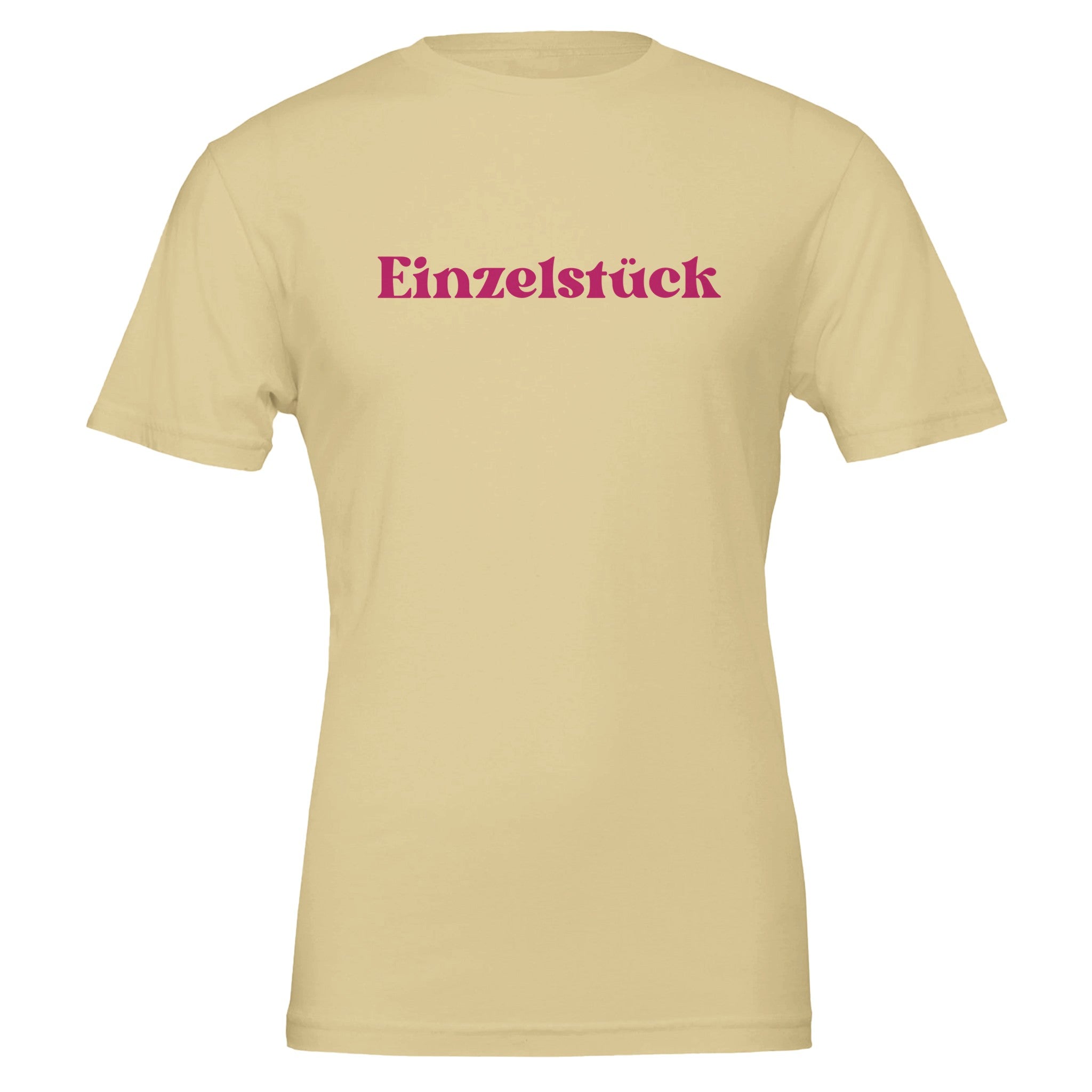 Beiges Unisex-T-Shirt aus hochwertiger Baumwolle mit spirituellem 