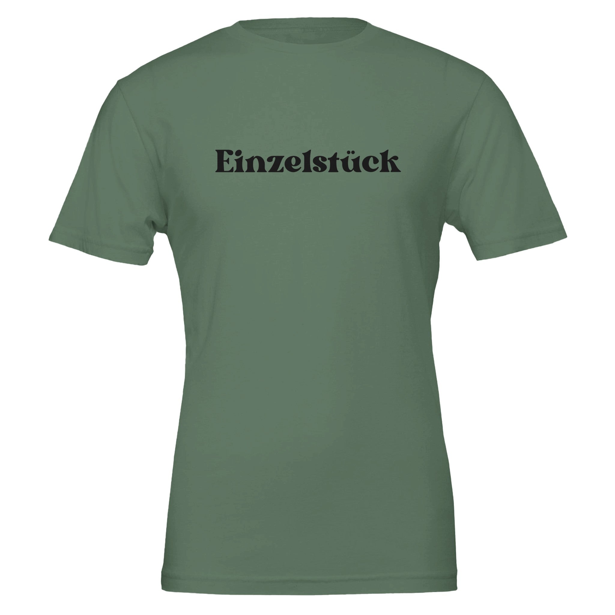 Unisex T-Shirt in Military Green aus hochwertiger 100% Baumwolle mit nachhaltigem Print 