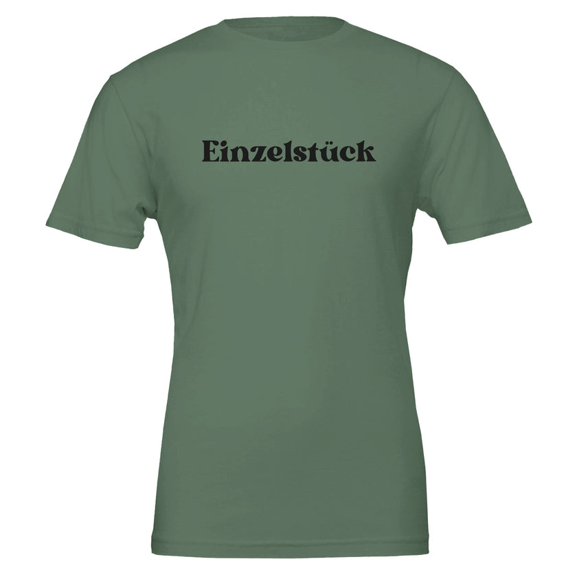Unisex T-Shirt in Military Green aus hochwertiger 100% Baumwolle mit nachhaltigem Print 