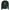 Unisex Wandern Pullover in dunklem Forest Green mit gelbem Wanderer-Print, hochwertige Baumwoll-Polyester-Mischung,.
