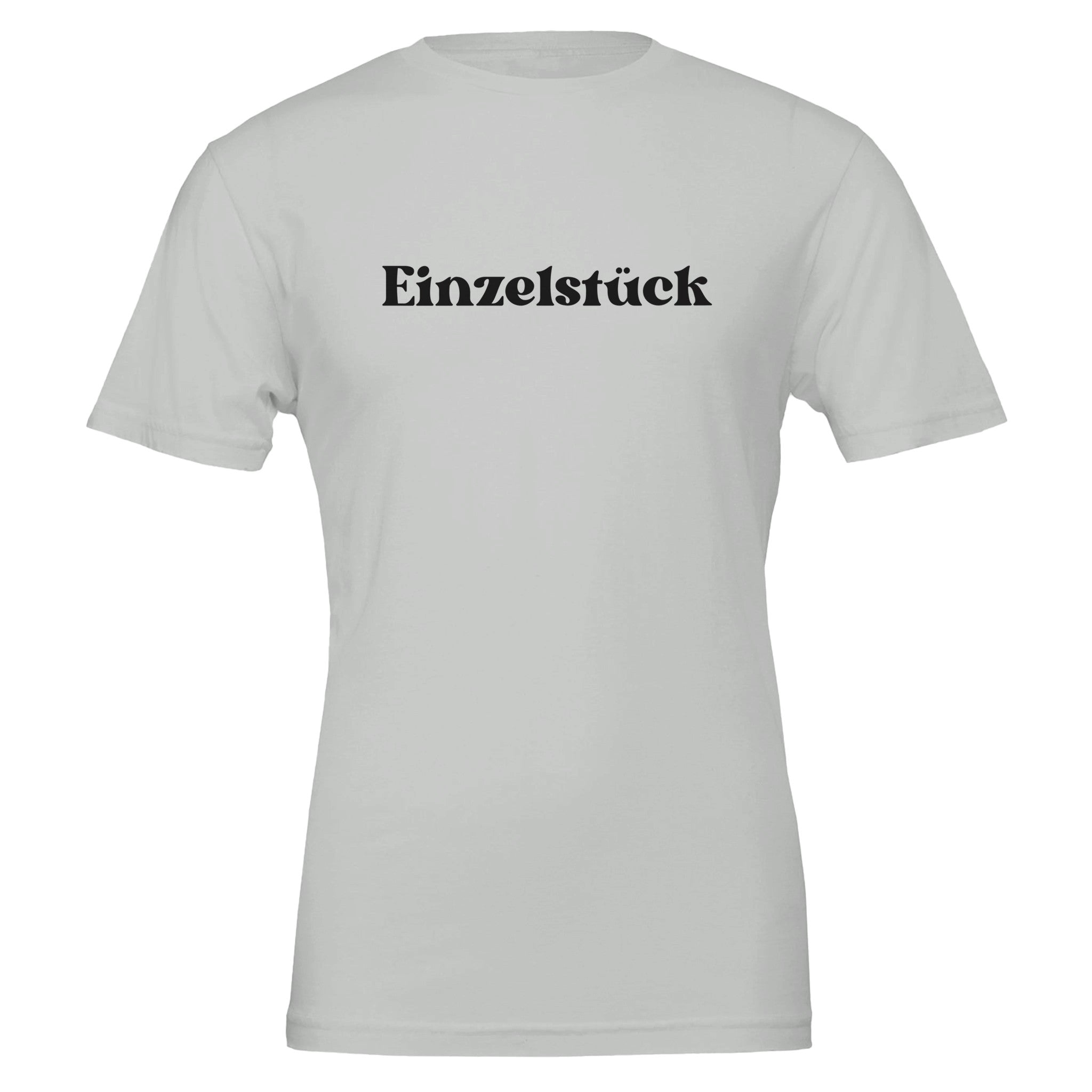 Hochwertiges Baumwoll-T-Shirt in Weiß mit schwarzem Schriftzug 