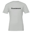 Hochwertiges Baumwoll-T-Shirt in Weiß mit schwarzem Schriftzug 