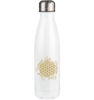 Blume des Lebens Thermoflasche 500ml Weiß | Spirituelle Edelstahl Trinkflasche