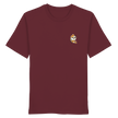 Bio T-Shirt mit kleinem Koi-Print. Symbol für Transformation, Mut & innere Stärke. 100% Bio-Baumwolle, fair produziert in Europa. Minimalistisch & dezent. 180g/m².