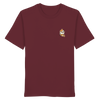 Bio T-Shirt mit kleinem Koi-Print. Symbol für Transformation, Mut & innere Stärke. 100% Bio-Baumwolle, fair produziert in Europa. Minimalistisch & dezent. 180g/m².