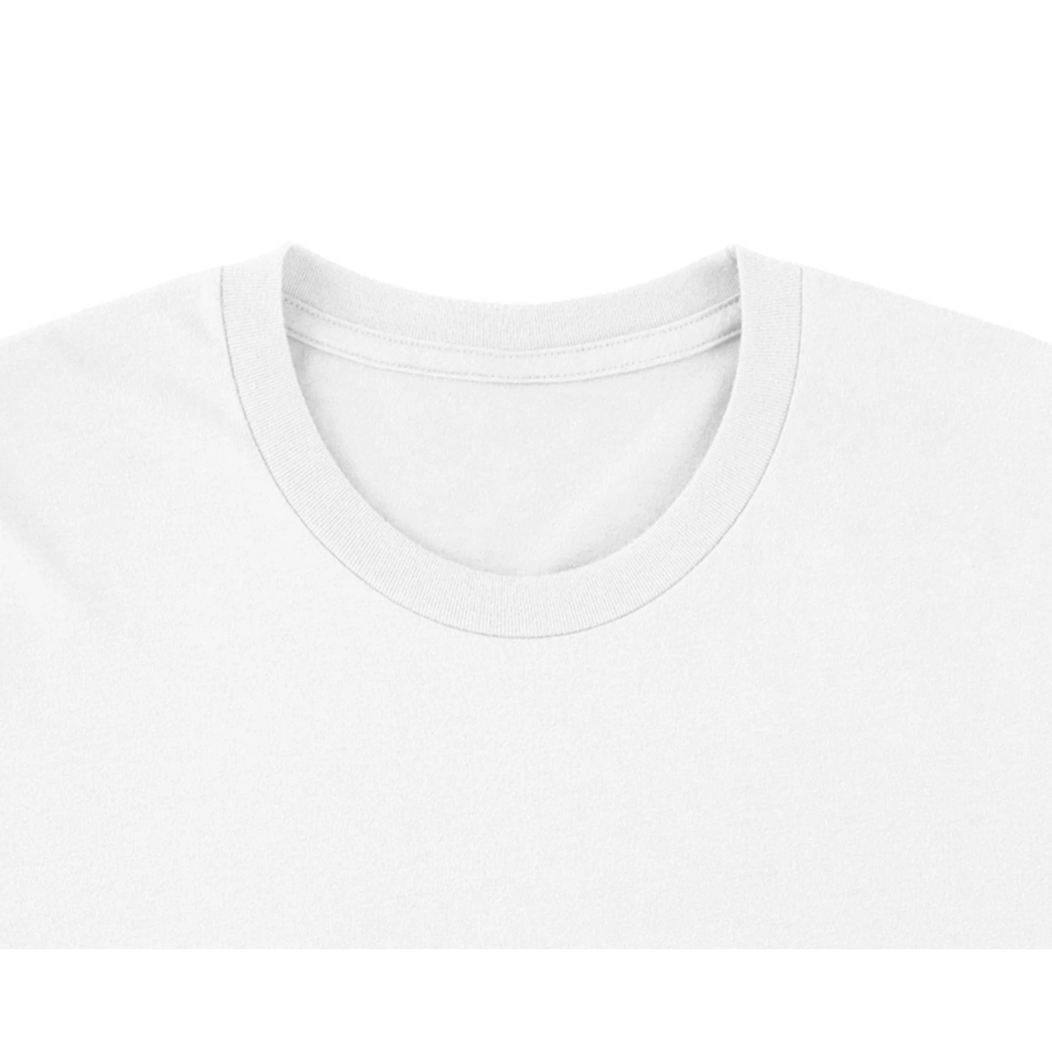Weißes Unisex-T-Shirt aus hochwertiger Baumwolle mit rundem Kragen, nachhaltig, melaniesouldesign, spiritueller Blume des.
