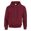 Unisex Hoodie in Granatrot aus hochwertigem Baumwoll-Polyester-Mix mit nachhaltigem Print-on-Demand Design.