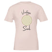 Unisex T-Shirt in sanftem Rosa mit spirituellem Blume des Lebens Design, hochwertige nachhaltige Baumwolle,.