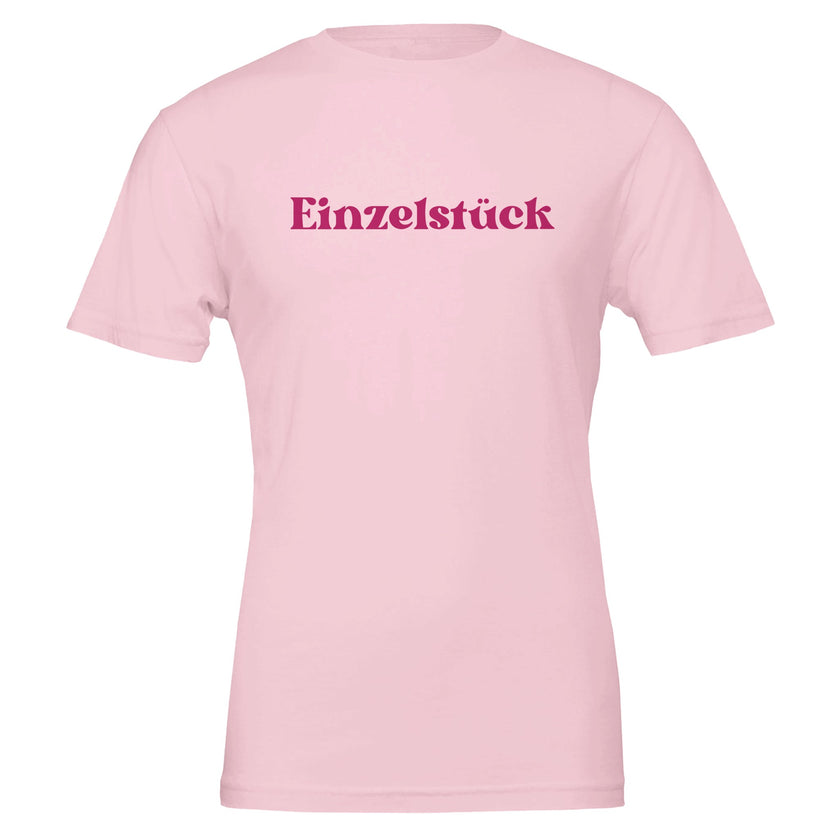 Unisex T-Shirt in sanftem Rosa mit hochwertigem Baumwollmaterial, 