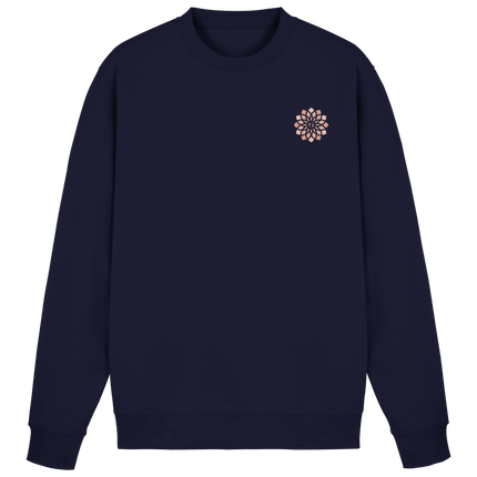 Lotus Koi rosa Print Pullover – Spirituelles Design, Rundhalsausschnitt, Premium Baumwolle