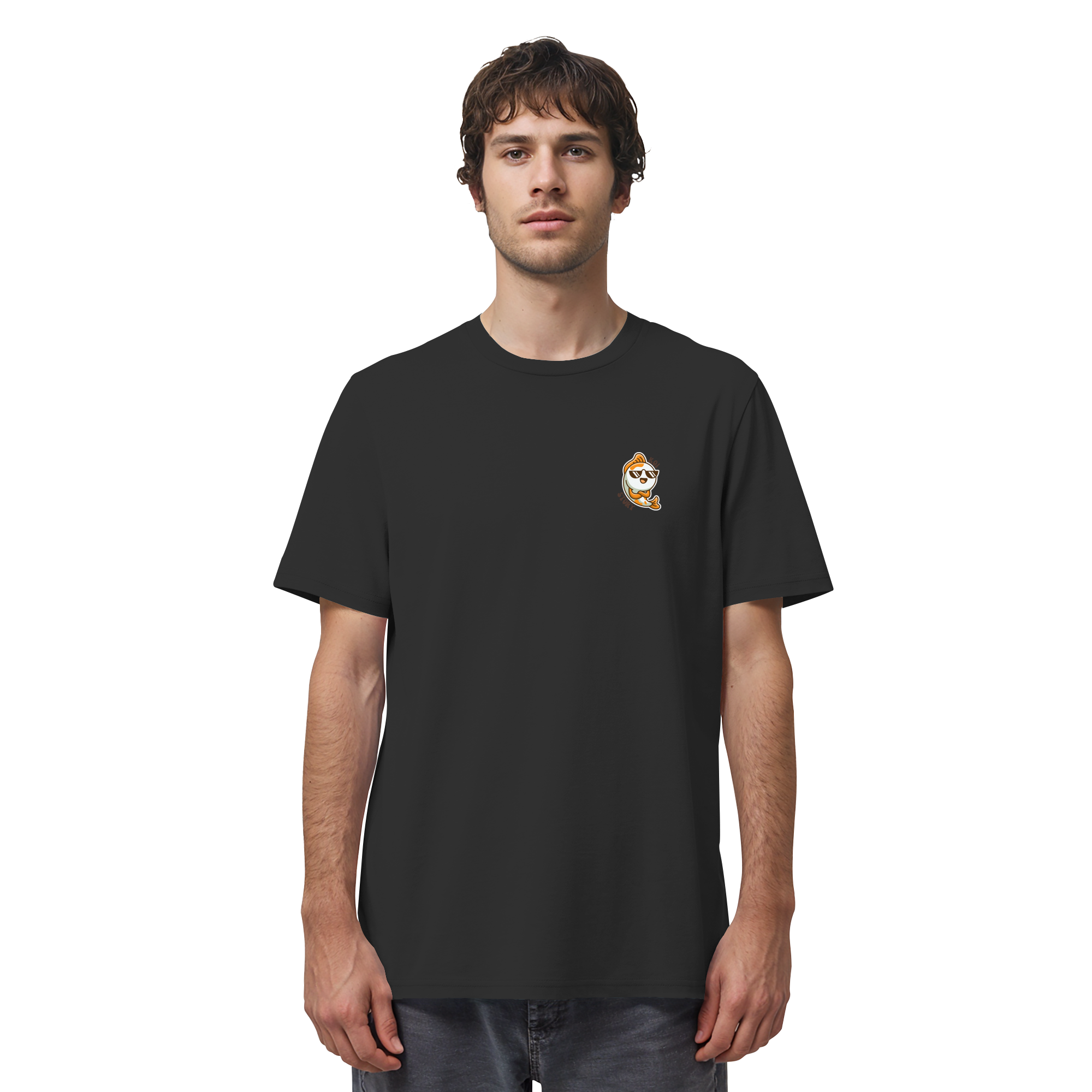 Kleiner Koi T-Shirt – Dezenter Print | Bio-Baumwolle | Transformation & Stärke