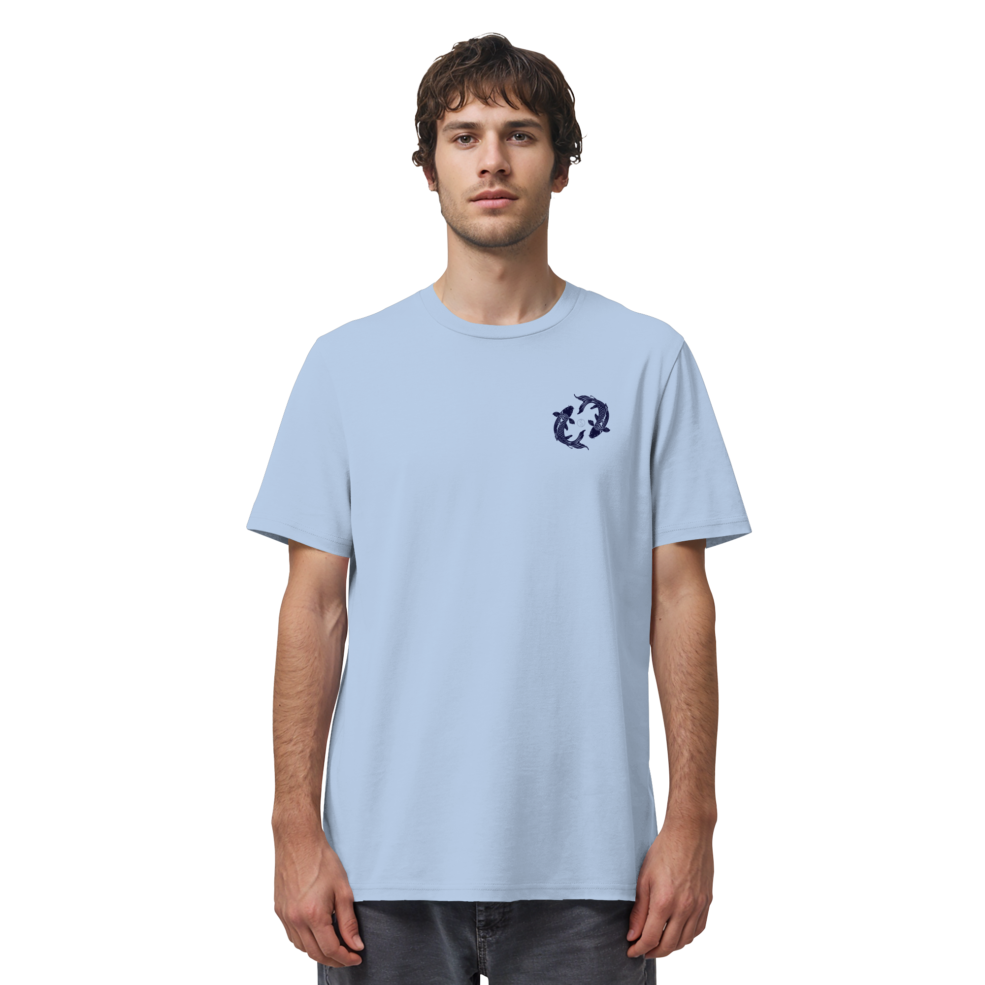 Koi Yin Yang Bio T-Shirt – 100% Bio-Baumwolle | Kleiner Print | Balance
