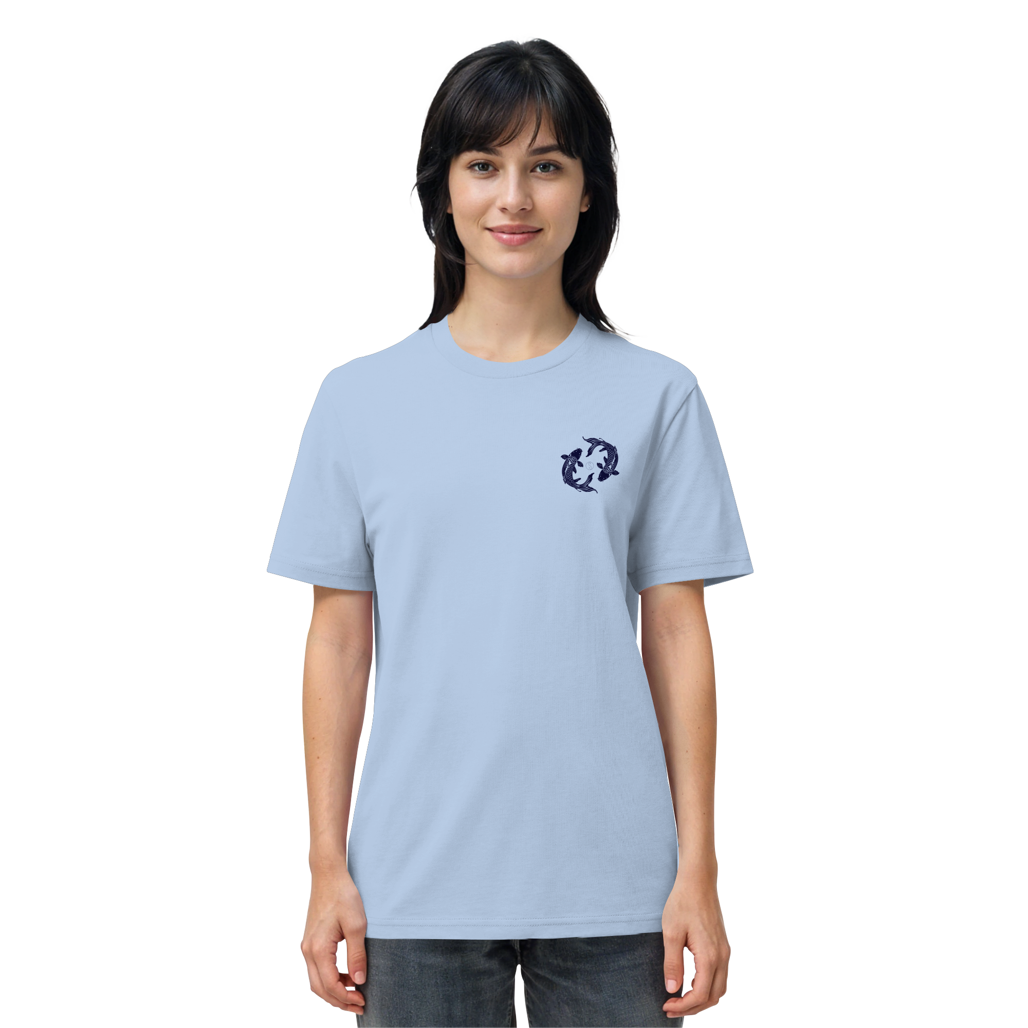 Koi Yin Yang Bio T-Shirt – 100% Bio-Baumwolle | Kleiner Print | Balance