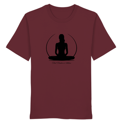 Find Freedom in Stillness T-Shirt – Bio-Baumwolle | Yoga & Meditation