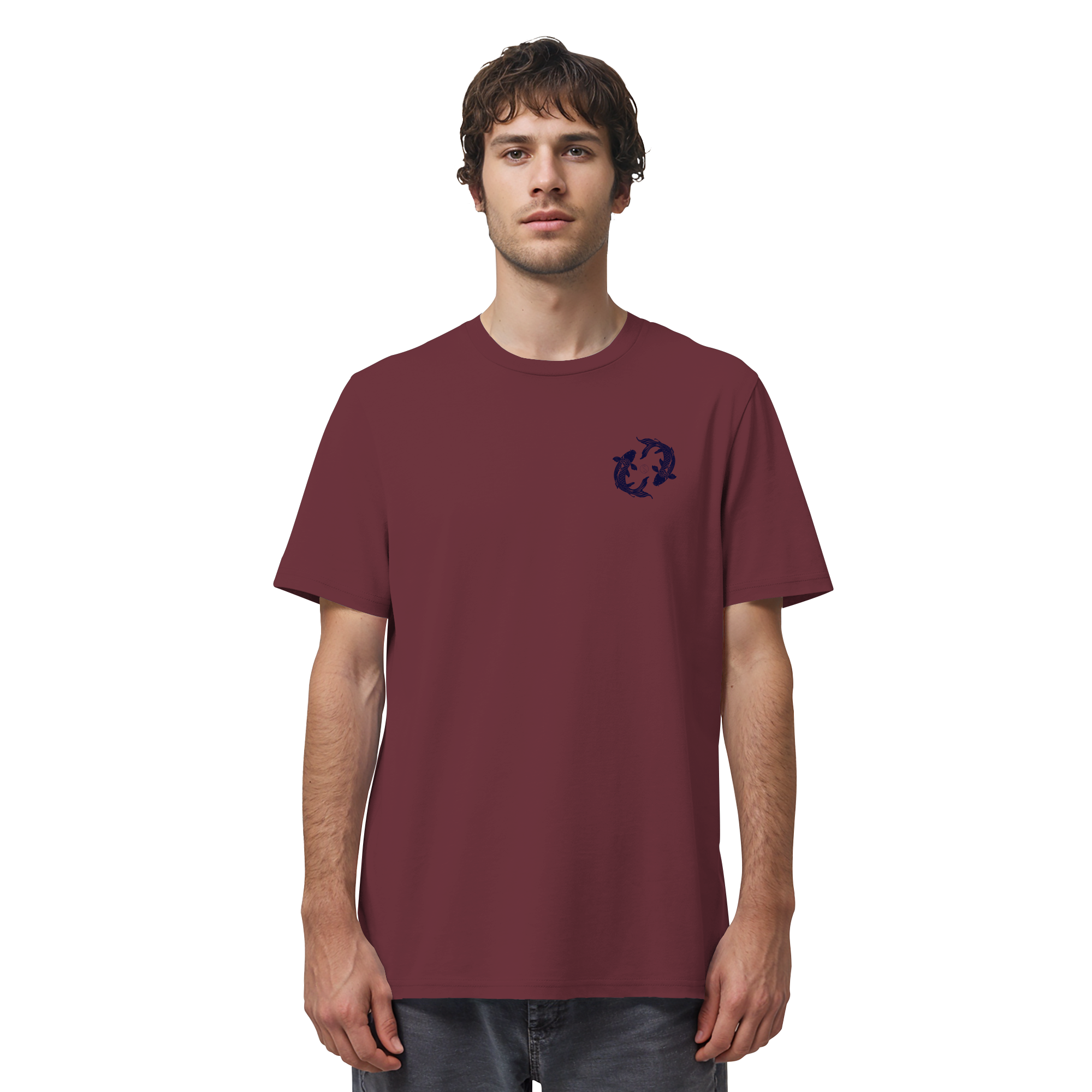 Koi Yin Yang Bio T-Shirt – 100% Bio-Baumwolle | Kleiner Print | Balance