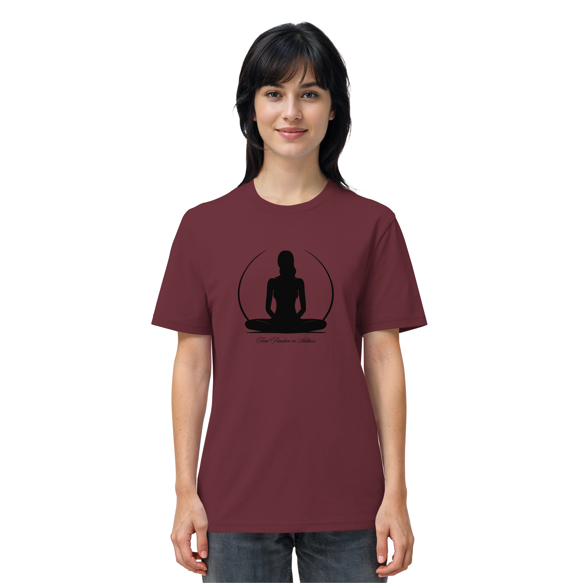 Find Freedom in Stillness T-Shirt – Bio-Baumwolle | Yoga & Meditation
