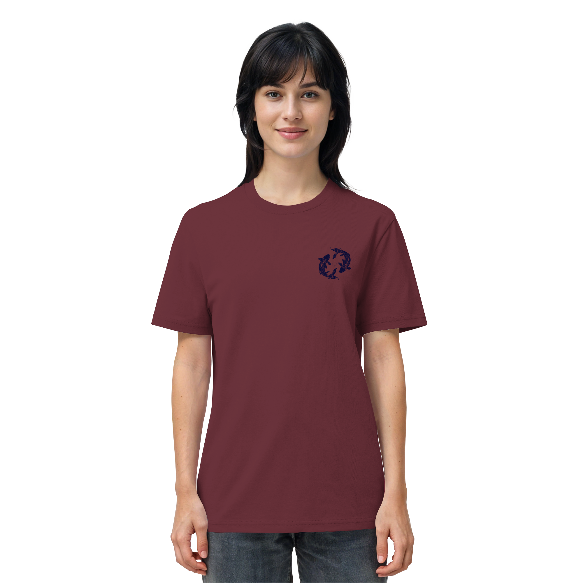 Koi Yin Yang Bio T-Shirt – 100% Bio-Baumwolle | Kleiner Print | Balance