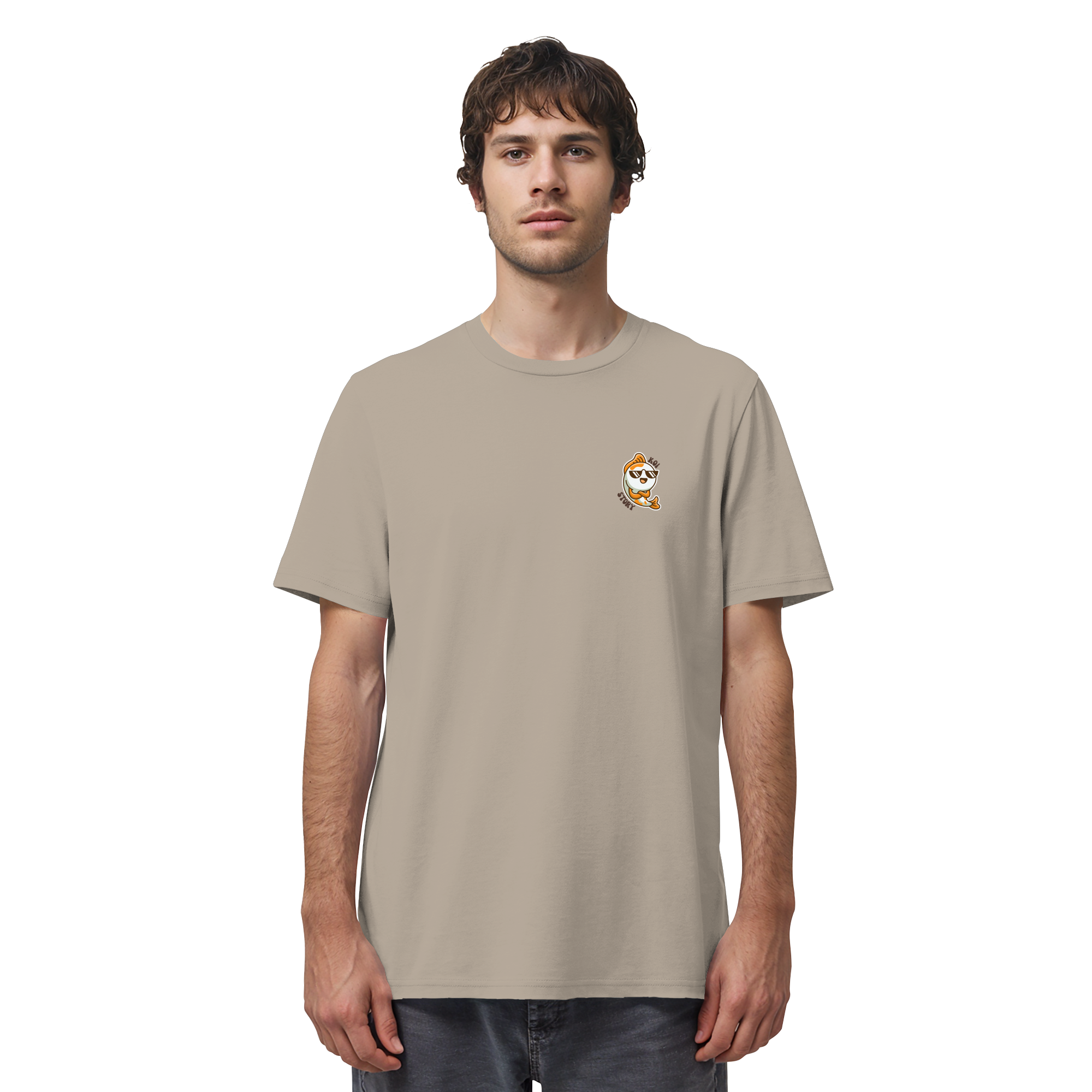 Kleiner Koi T-Shirt – Dezenter Print | Bio-Baumwolle | Transformation & Stärke
