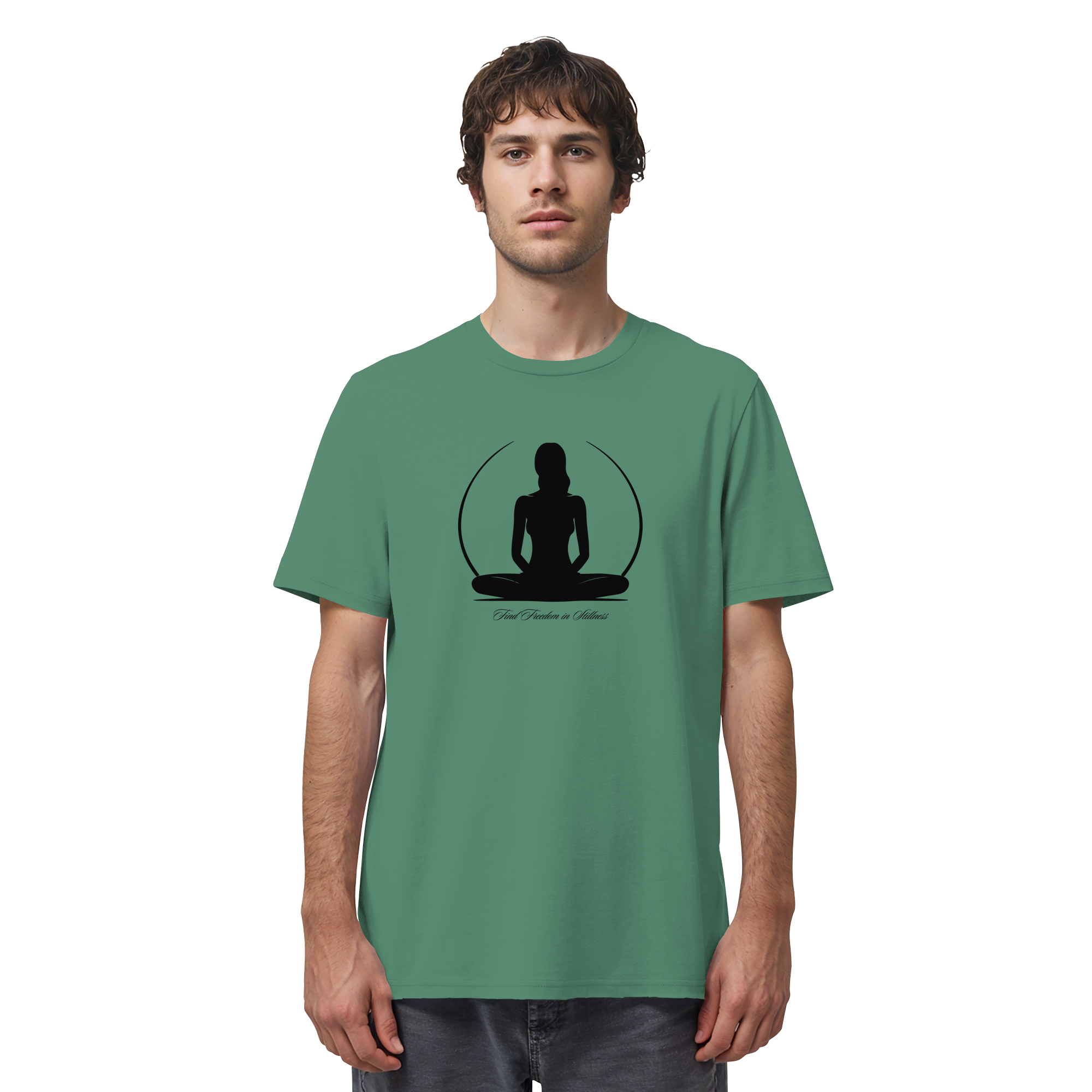 Find Freedom in Stillness T-Shirt – Bio-Baumwolle | Yoga & Meditation