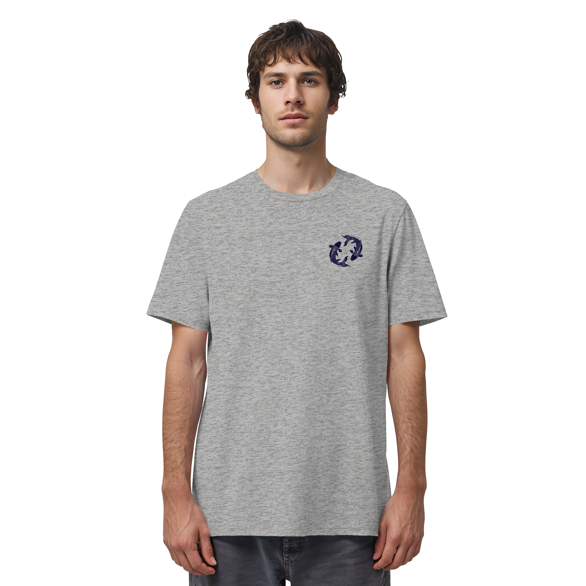Koi Yin Yang Bio T-Shirt – 100% Bio-Baumwolle | Kleiner Print | Balance