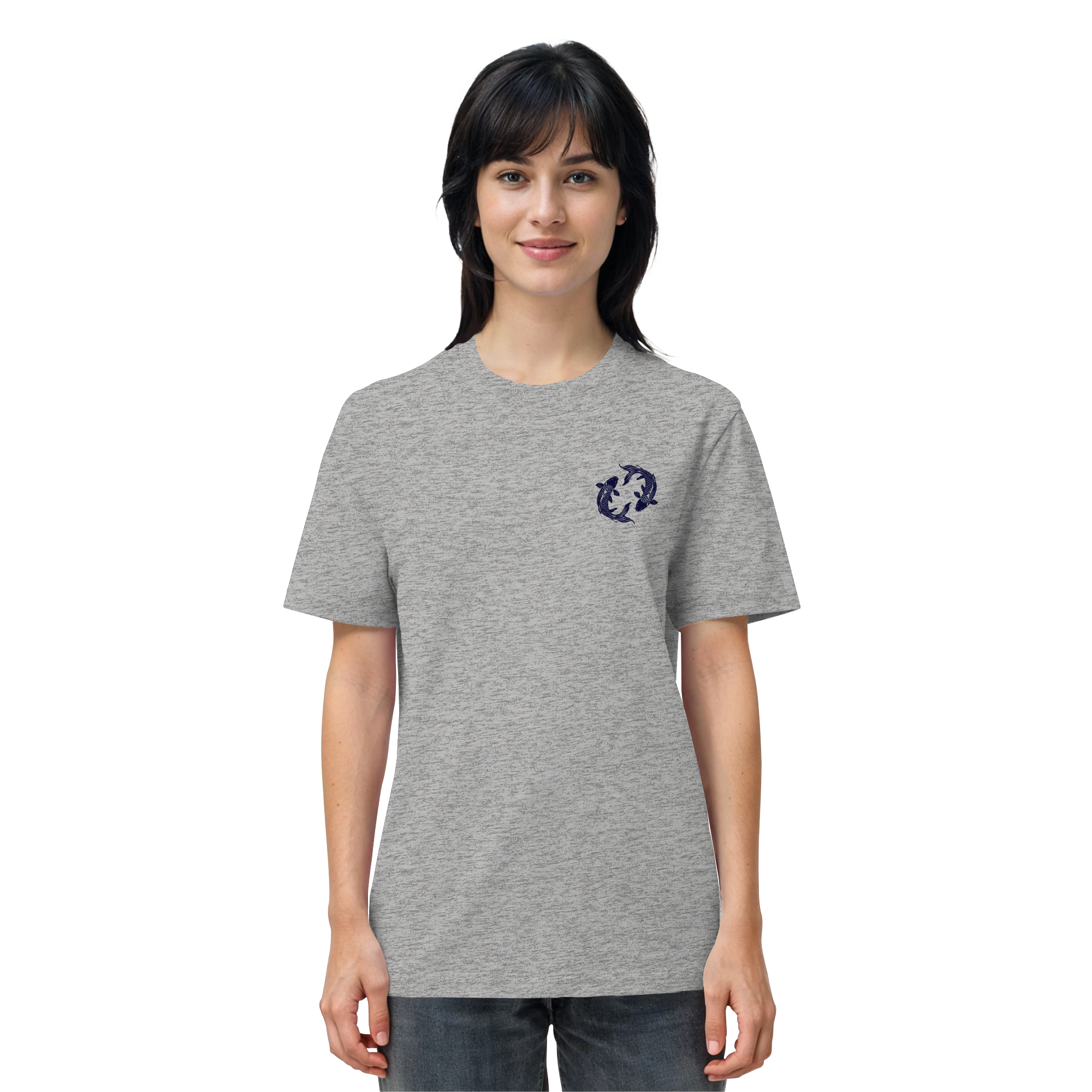 Koi Yin Yang Bio T-Shirt – 100% Bio-Baumwolle | Kleiner Print | Balance