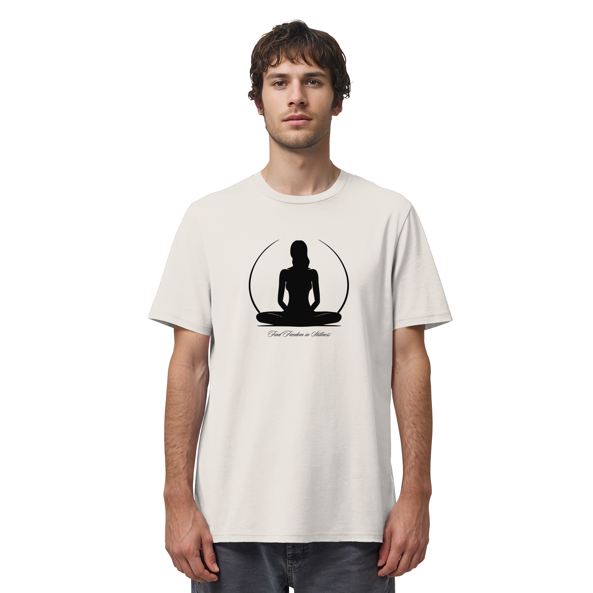 Find Freedom in Stillness T-Shirt – Bio-Baumwolle | Yoga & Meditation