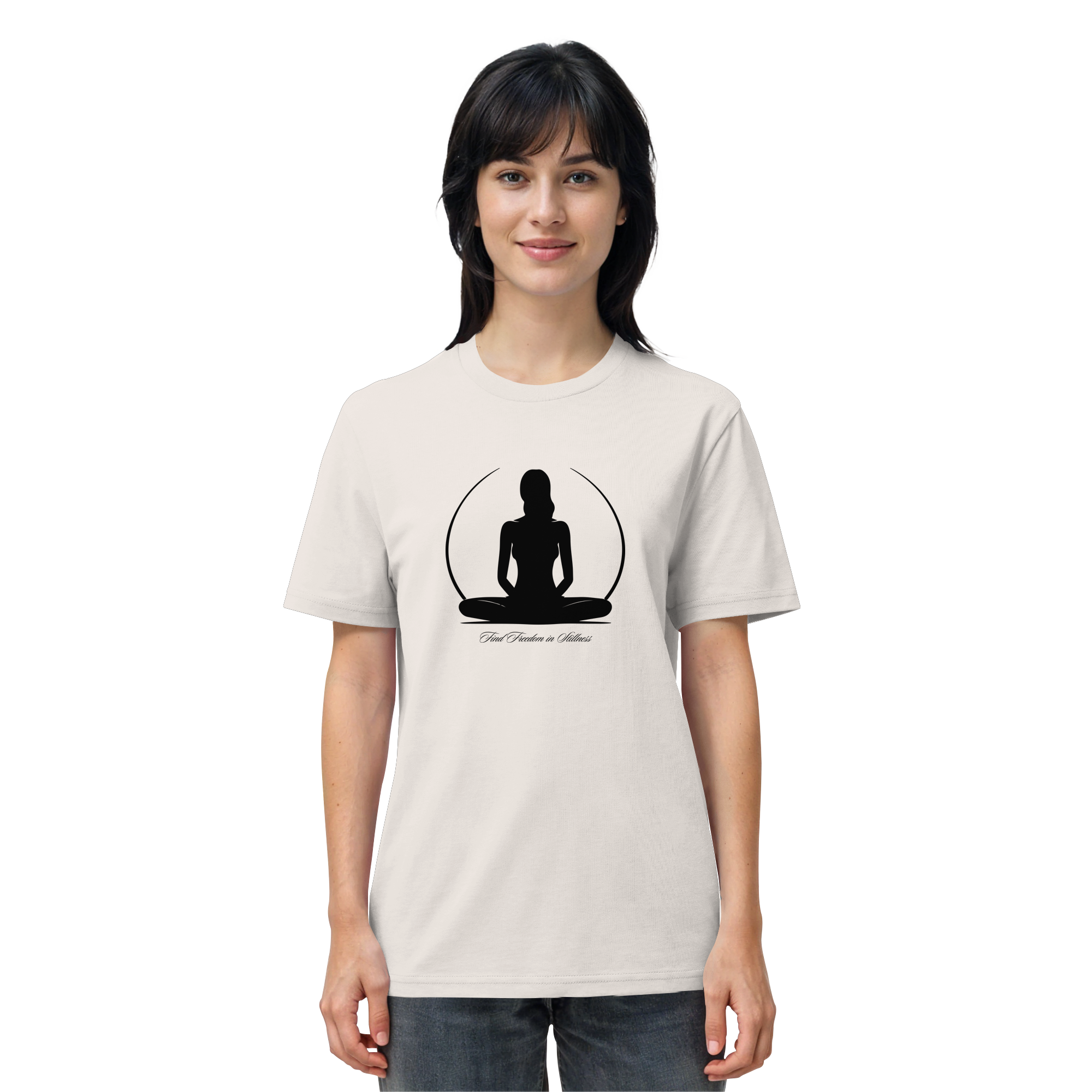 Find Freedom in Stillness T-Shirt – Bio-Baumwolle | Yoga & Meditation