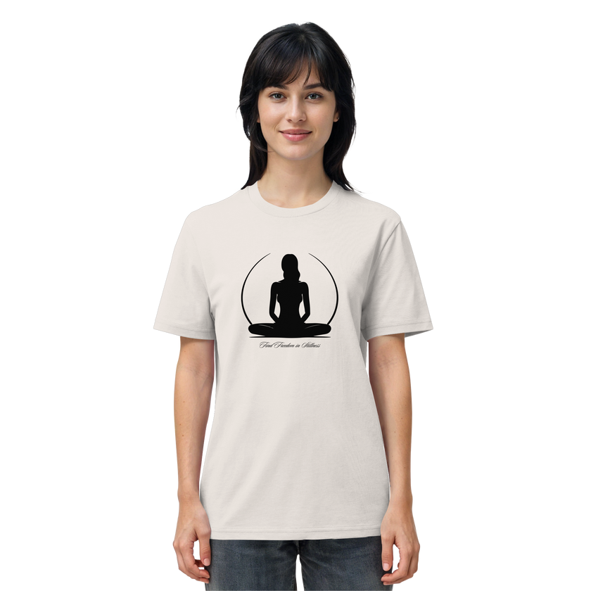 Find Freedom in Stillness T-Shirt – Bio-Baumwolle | Yoga & Meditation