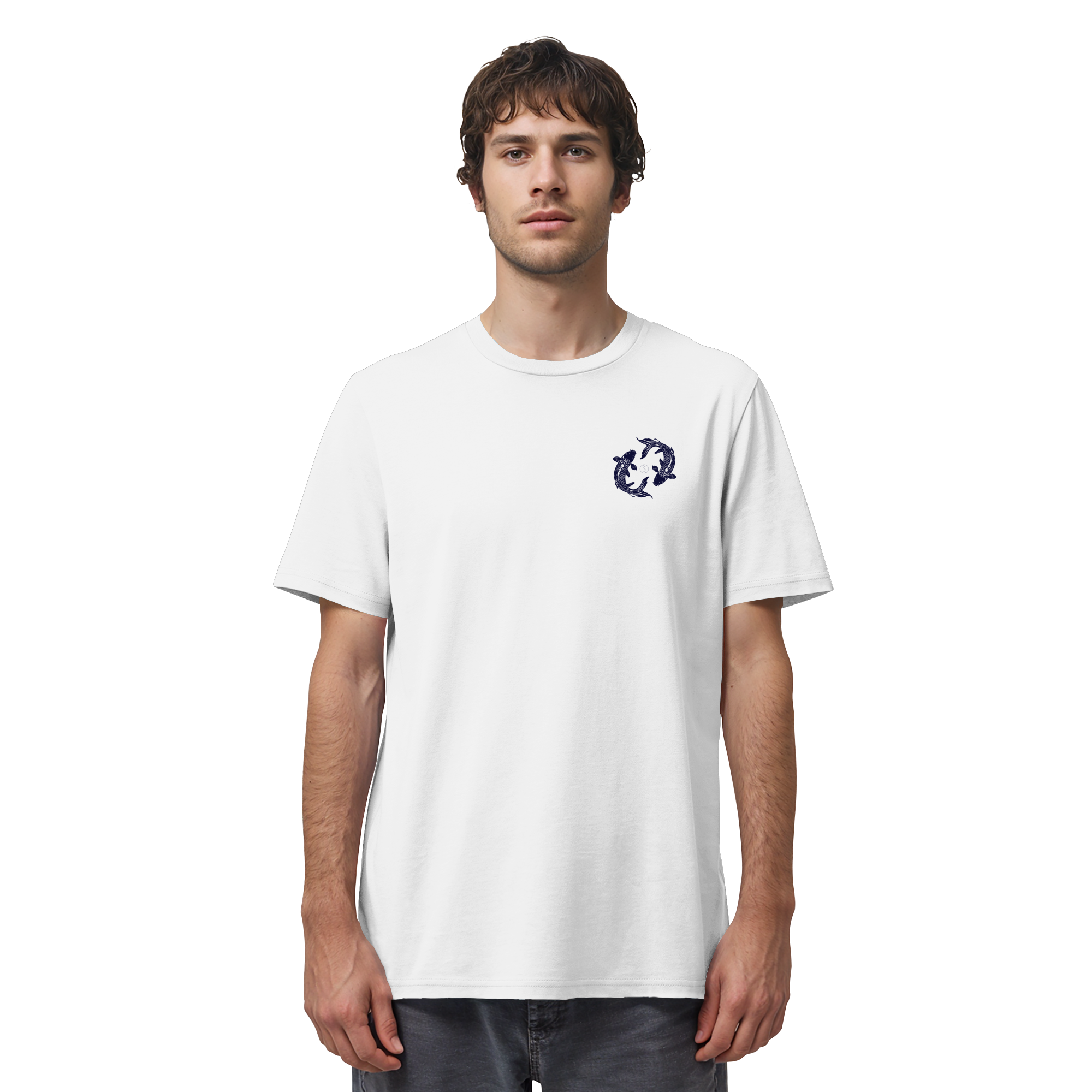 Koi Yin Yang Bio T-Shirt – 100% Bio-Baumwolle | Kleiner Print | Balance