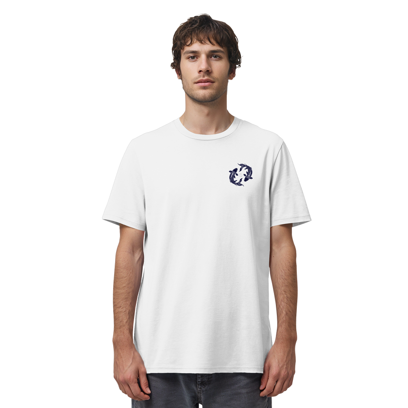 Koi Yin Yang Bio T-Shirt – 100% Bio-Baumwolle | Kleiner Print | Balance