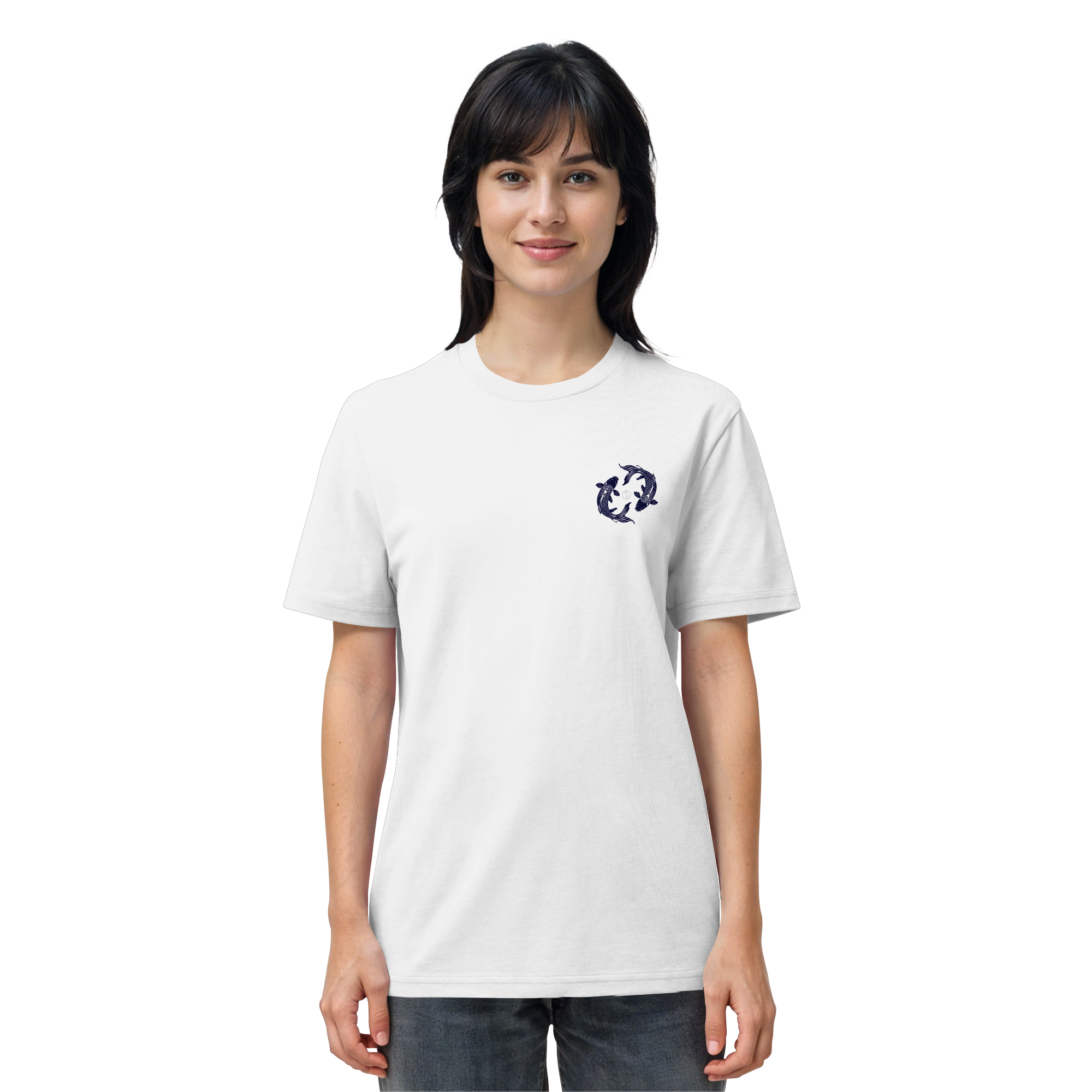 Koi Yin Yang Bio T-Shirt – 100% Bio-Baumwolle | Kleiner Print | Balance