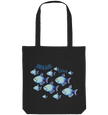 Dream Team Fische Organic Tote Bag in Schwarz - Nachhaltige Stofftasche
