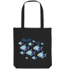 Dream Team Fische Organic Tote Bag in Schwarz - Nachhaltige Stofftasche
