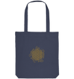 Blume des Lebens Tote Bag Dunkelgrün – Nachhaltige Bio-Baumwolltasche mit Sacred Geometry Design