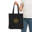 Blume des Lebens Stofftasche Schwarz – Nachhaltige Tote Bag mit spirituellem Design Liebe Freude Vertrauen Harmonie Glück