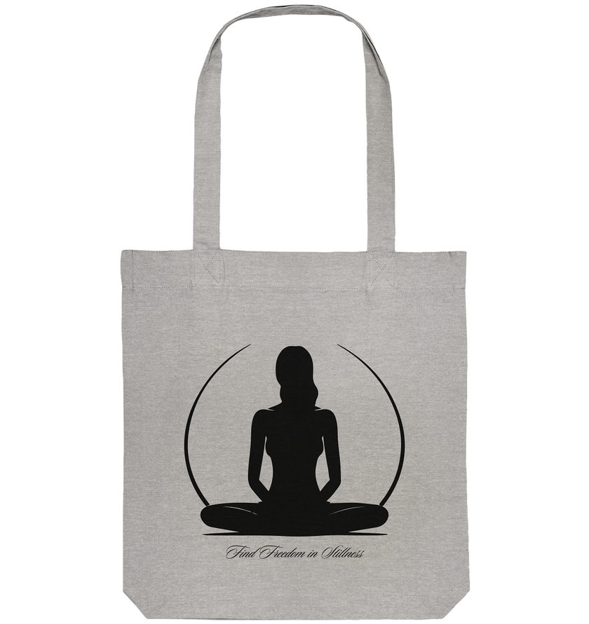 Bio-Baumwoll Tote Bag Find Freedom in Stillnes