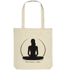 Find Freedom in Stillness Tote Bag aus Bio-Baumwolle – Achtsamkeit Design