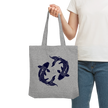 Koi Yin Yang Stofftasche – Langlebige Henkel mit Kreuzstich