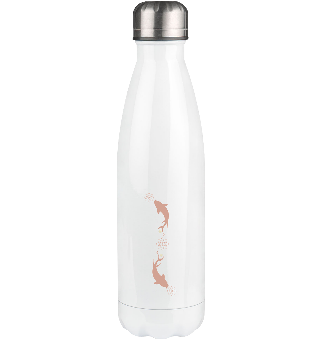Koi Lotus Thermoflasche 500ml | Spirituelle Edelstahl Trinkflasche

