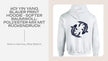 Koi Yin Yang blauer Print Hoodie - Softer Baumwoll-Polyester-Mix mit R&uuml;ckendruck by@Outfy
